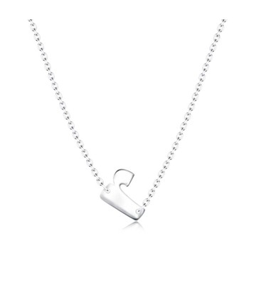 Alphabet Silver Necklace r SPE-5584